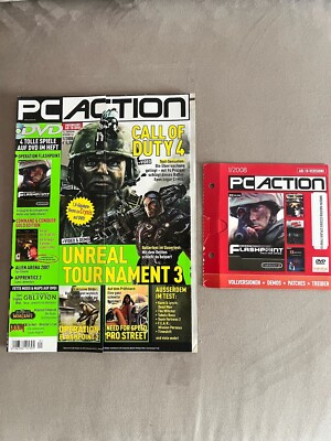PC Action 01/2008 inkl. DVD UT 3 Call of Duty 4 Operation Flashpoint 2 
