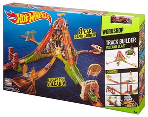 hot wheels volcano track