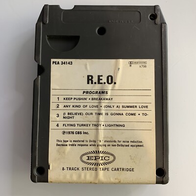 REO Speedwagon R.E.O. (8-Track Tape) PEA 34143 | eBay