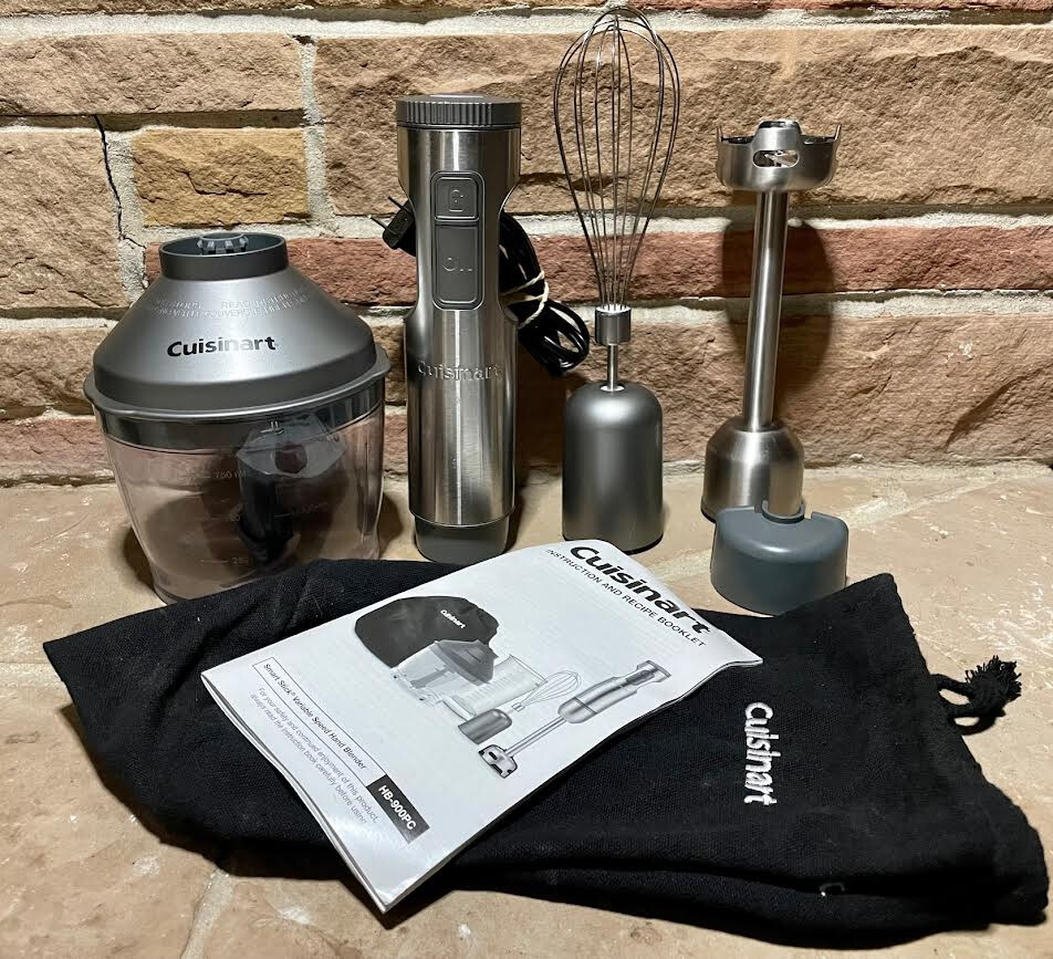 Cuisinart HB900PC Immersion Hand Blender with Bag & Extras eBay