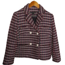 Ann Taylor Double Button Tweed Blazer sz 6