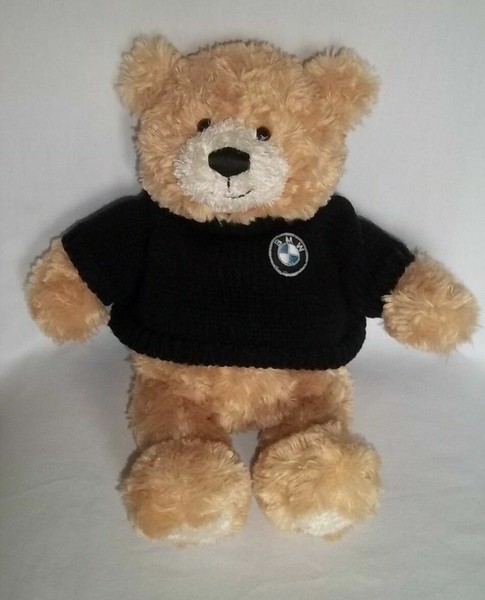 GUND 14" Plush BMW Teddy Honey Bear 4033442 Tan Black Sweater Stuffed ...