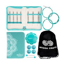 Knitpro Mindful Hope Set 5 Inch Circular Knitting Needles Size 2.5, 3, 4, 5, ...