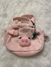 NWT Girls Pink Purse Pig Plush Bag