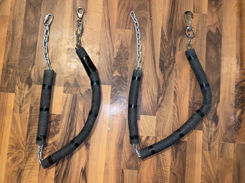 2 STALL DOOR CHAIN GATES FOAM COVERED BOTH ARE 56''  LONG