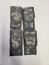 4 X US ARMY MOLLE II M 4 DOUBLE MAGAZINE POUCH 2 Mag Surplus Military ACU Camo