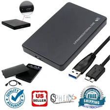 EASY install Black 2.5" SATA USB 3 Laptop Hard Drive HDD Enclosure External Case
