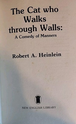 The Cat Who Walks Through Walls by Heinlein Robert A. (1986 HCDJ) Vintage SCI FI - Picture 6 of 11
