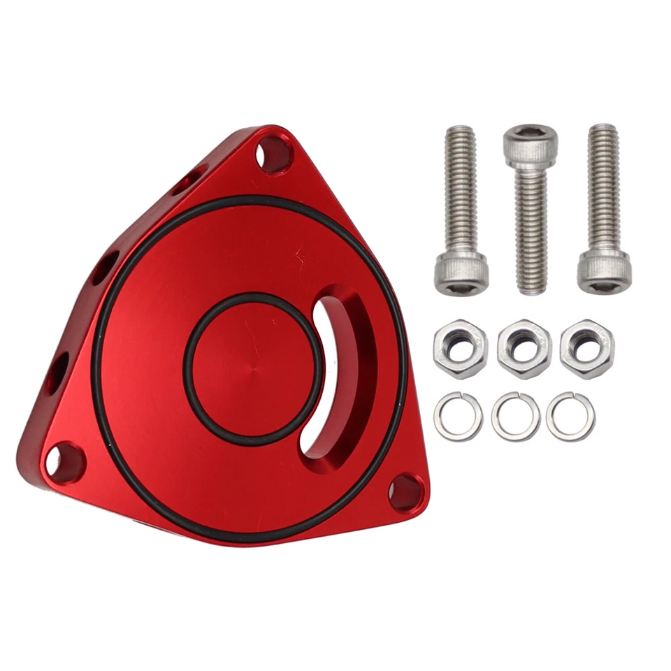 For 2015-2021 Honda Civic 1.5T Billet Blow Off Valve Adapter Spacer Plate Red - Изображение 2 из 4