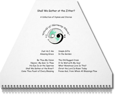 Zither Lap Harp Sheet Music ~ Shall We Gather at the Zither? ~ Book of Hymns