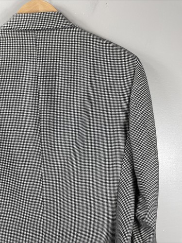 Hart Schaffner Marx Ing Loro Piana Blazer Mens 42 L Houndstooth Spun Cashmere - 第 18/18 張圖片