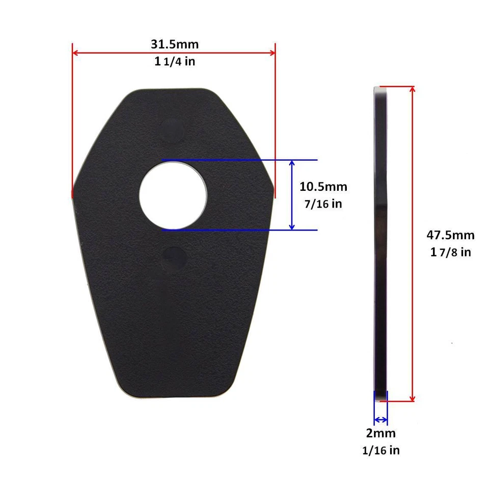 Placa adaptadora de señal de giro de carbono negra para Suzuki GSXR 600 marcador de tallo de luz Foto 2 de 4