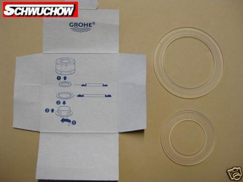 3X Dal Grohe 43 808 000 Dichtungs Satz 43808 F. SpüLkasten Ablaufkolben 43808000-image