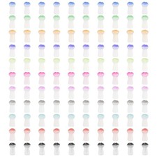 0.31" x 0.16" Cute Mushroom Beads, 200Pcs Small Glass Beads Bulk, Mixed Colors