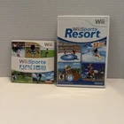 Wii Sports and Wii Sports Resort (Nintendo Wii 2009) Both with Manuals