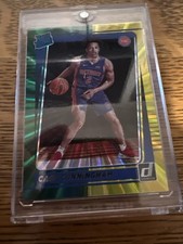 2021-22 Panini Donruss - Rated Rookie Cade Cunningham #211 Holo Green &...