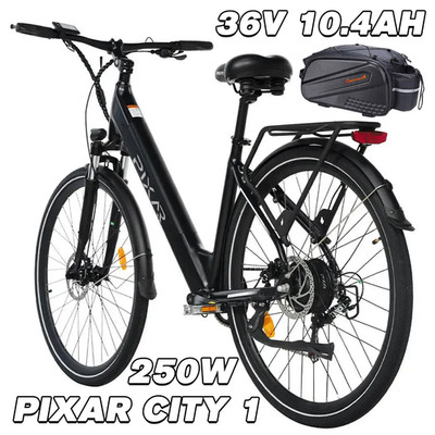 28Zoll PIXAR City1 250W Elektrofahrrad 36V 10.4Ah Electric bike Coummuter E-Bike