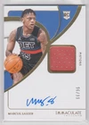 2023-24 Panini Immaculate Rookie Patch Autograph Marcus Sasser Auto RC #96/99