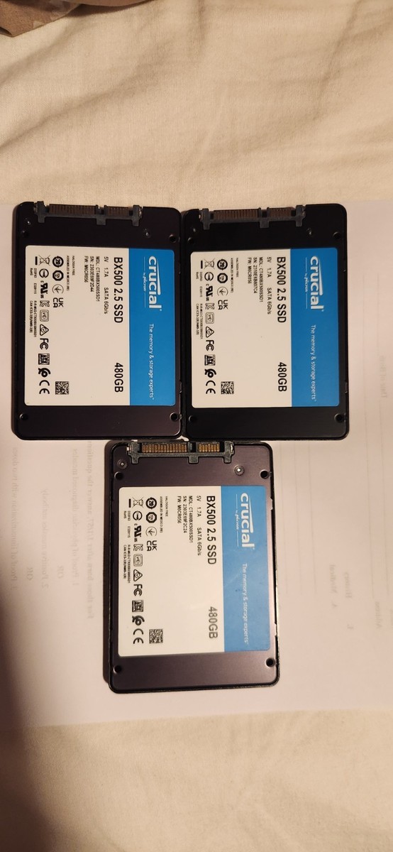 Crucial CRUCIAL BX500(CT480BX500SSD1) 480GB SATA SSD 正常品 2.5