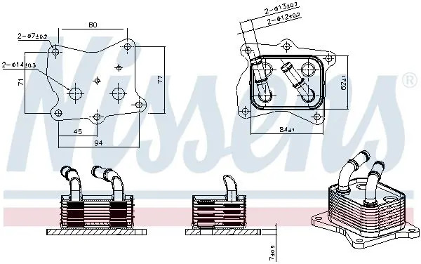 Nissens Ölkühler, Motoröl 91569 Für Kia - Bild 3