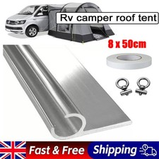 Campervan Motorhome Caravan Awning Rail C Channel 8 x 0.5m Strip with Tape/Bolts
