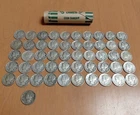 Roll (50) + 1 Extra  90% Silver Mercury Dimes  - 1940's