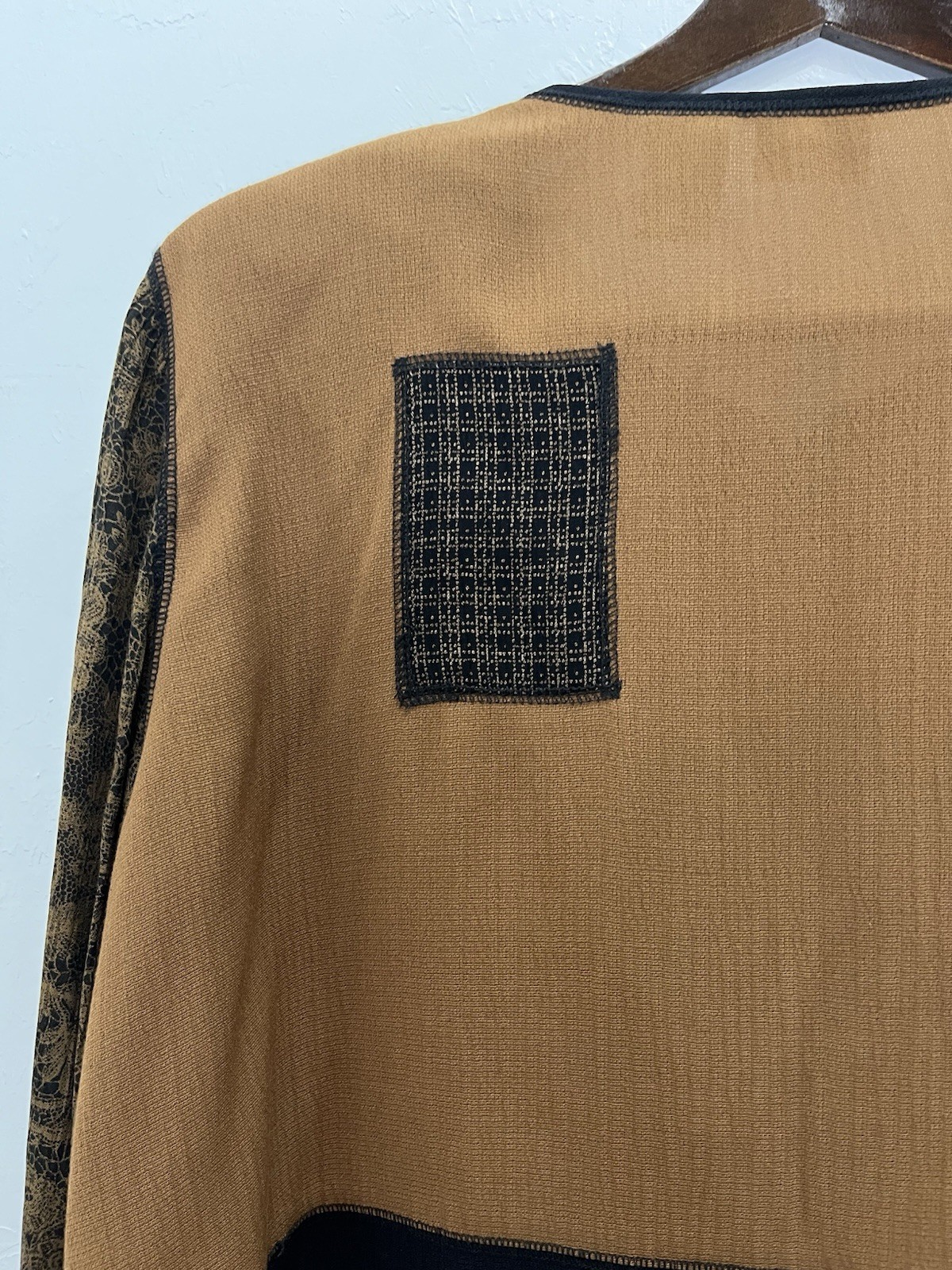 Koret Petites XL Patchwork Jacket Brown Black Flo… - image 13