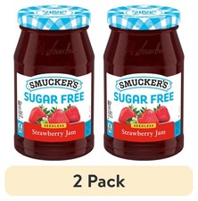 New 2 pack Smucker's Sugar Free Seedless Strawberry Jam