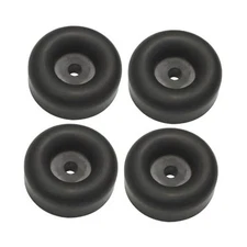  4PCS Trailer Ramp Door Bumper, 2.5 Inches Rubber Round Car Bump Stops, 