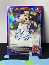 2025 Bowman Draft Chrome Liam Doyle CPA-LD 1st Bowman Purple Refractor Auto /250
