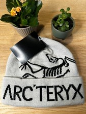 Arc'teryx Bird Word Toque Beanie White Void Wool Knit Winter Ski Hat NWT