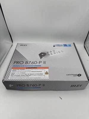 MSI PRO B760-P II Mainboard ATX LGA1700 DDR5 4x DIMM 256GB 2x M.2 2.5GbE HDMI2.1