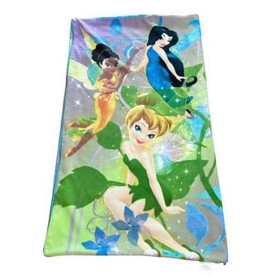 Disney Fairies Sleeping Bag Pixie Hollow Tinkerbell & Friends Fleece Sleepover