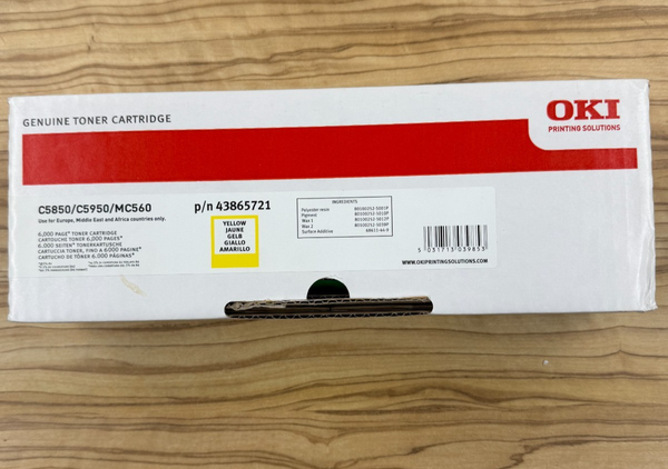Oki Original Toner Yellow C5850/ C5950/ MC560 6.000 Seiten-image