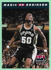 1992-93 Skybox Magic on Robinson David Robinson #109 Spurs👍