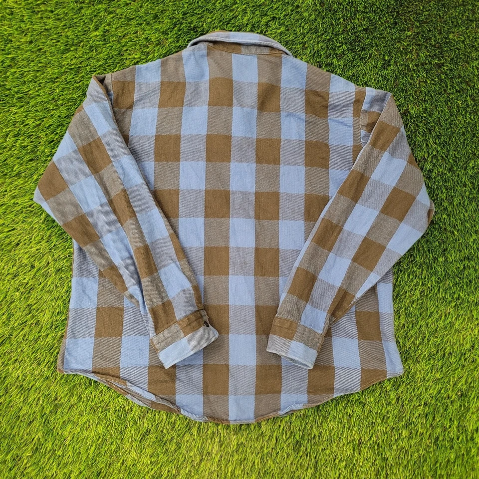 Vintage Field-Master Plaid Western Shirt XL 17.5 26x28 Baggy - Image 2 of 4