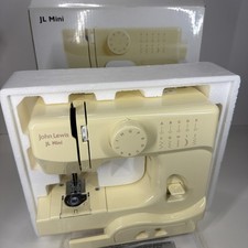 John Lewis JL Mini Sewing Machine Vanilla Yellow + Pedal BOXED INSTRUCTIONS VGC