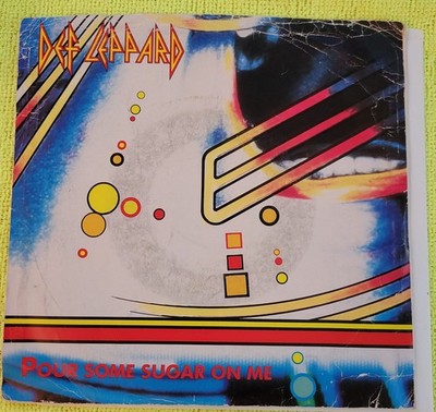Def Leppard ''Pour Some Sugar On Me / Ring of Fire'' strong VG / VG