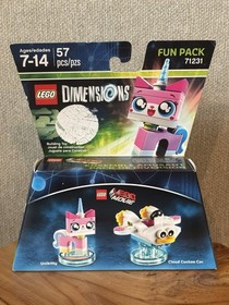 Lego Dimensions Fun Pack Lot of 2 Lego Movie Unikitty PowerPuff Girls Buttercup