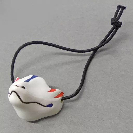 Mini Figure Fox Mouth Mask White Playable Oh Mask Series Japanese Mask