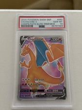 PSA 10 GEM MINT Pokemon Charizard V Champions Path Elite Trainer Box SWSH050
