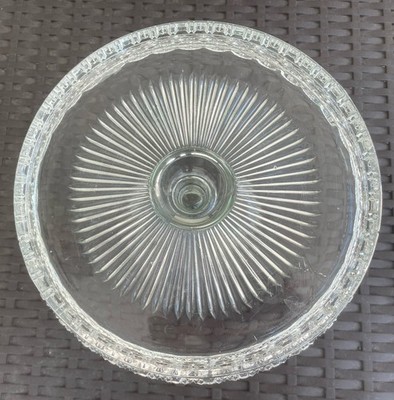 Daisy Button Starred Pedestal Cake Stand Dalzell Gilmore & Leighton 1895 EAPG