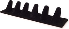 Black Velvet 6 Finger Ring Display Stand Organizer Stand