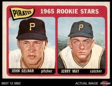 1965 Topps #143 Jerry May / John Gelnar Pirates RCs RC 3 - VG