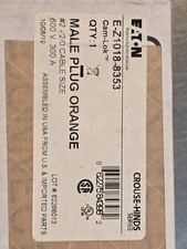 New Genuine EATON E-Z1018-8353 MALE PLUG ORANGE