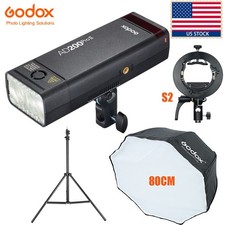 Godox AD200Pro II 2.4G TTL Outdoor Flash S2 Bracket 80cm Umbrella Softbox Stand