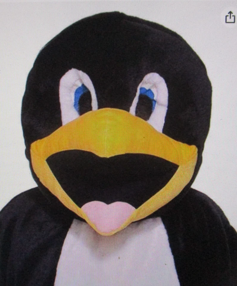 Forum Novedades Negro/Blanco Unisex Pingüino Mascota Disfraz - Adulto Talla Única EE. UU. Foto 2 de 2