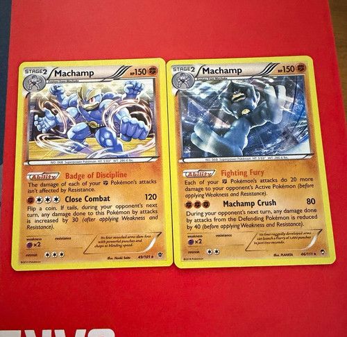 Pokemon TCG Holo Lot 2 Machamp Plasma Blast/Freeze 2013 49/101 46/111