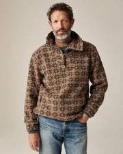 J. CREW Wool-blend sherpa fleece quarter-zip pullover Size S NWT 298 CO180