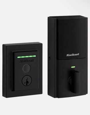 Kwikset 99590-004 Fingerprint Smart Lock - Matte Black